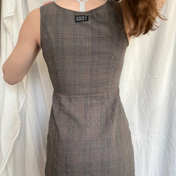 OBEY dress, xs, black and brown - Picture 3 of 3